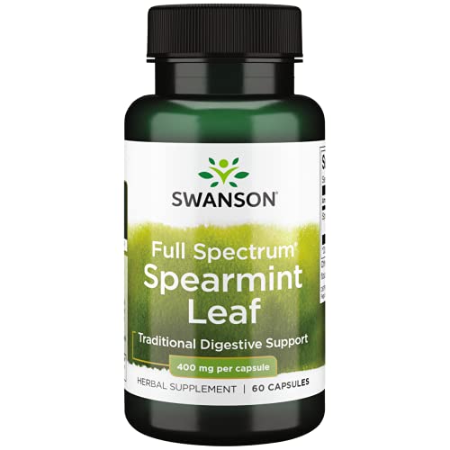 Spearmint Leaf 60 Capsules 400mg Herbal Supplement Z97570