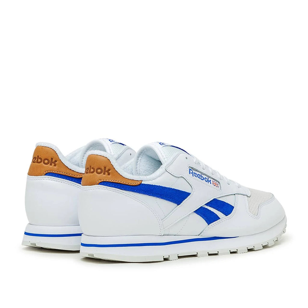 White Blue Leather Shoes U506784