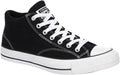 Black White Canvas Mid High Sneaker U288890