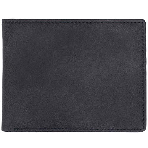 Genuine Leather Bifold Wallet with 2 ID Window F567