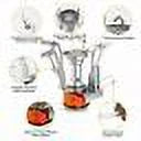 Portable Gas Camping Stove with Piezo Ignition L475862