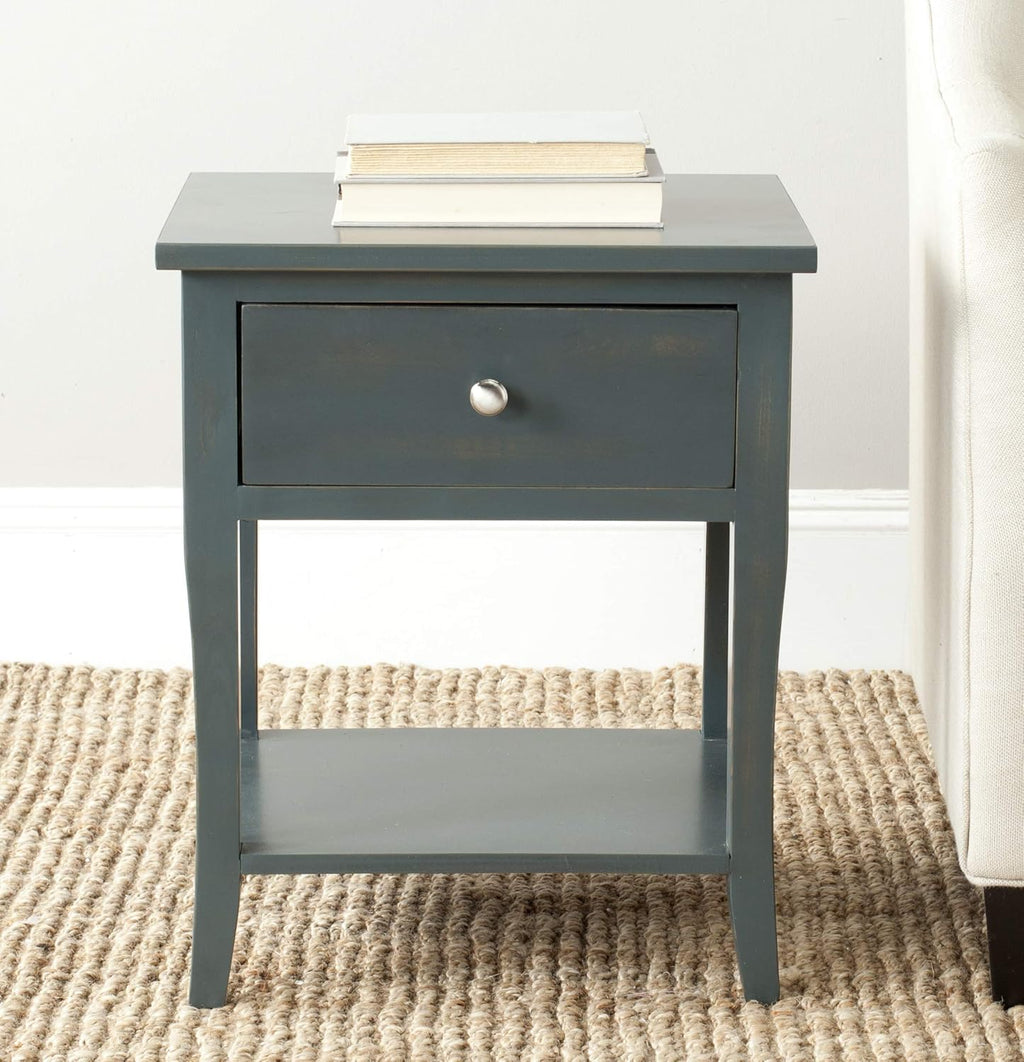 Steel Teal End Table P2496