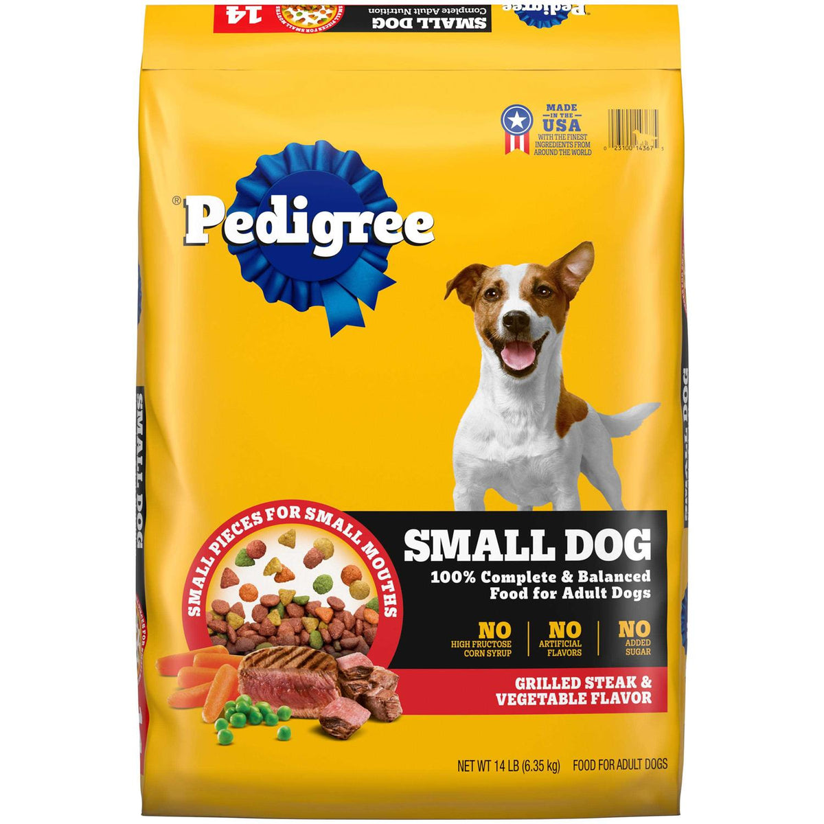 Grilled Steak & Vegetable Flavor Small Dog Adult Dry Dog Food U9875