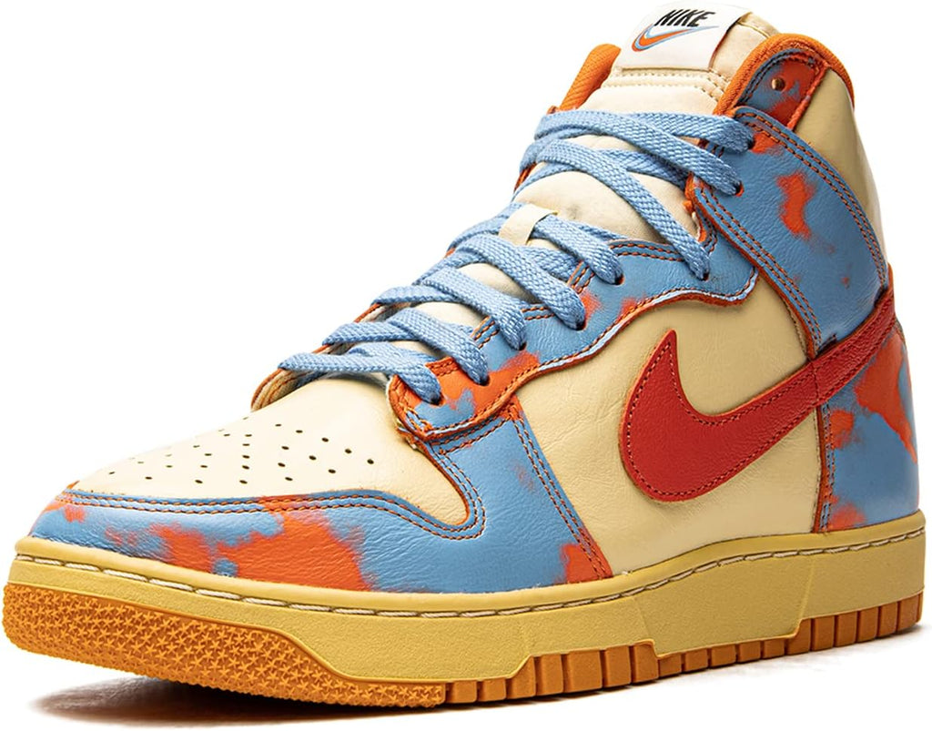 Orange Acid Wash High Top Sneakers W451127
