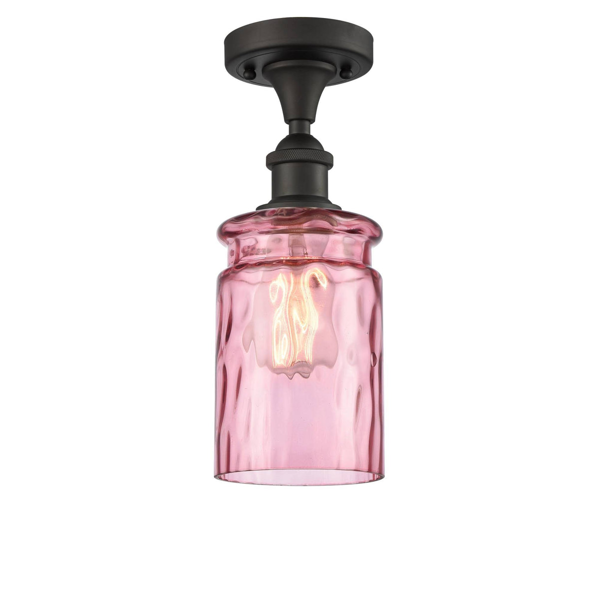 Oil Rubbed Bronze 1 Light Semi-Flush Mount B347513