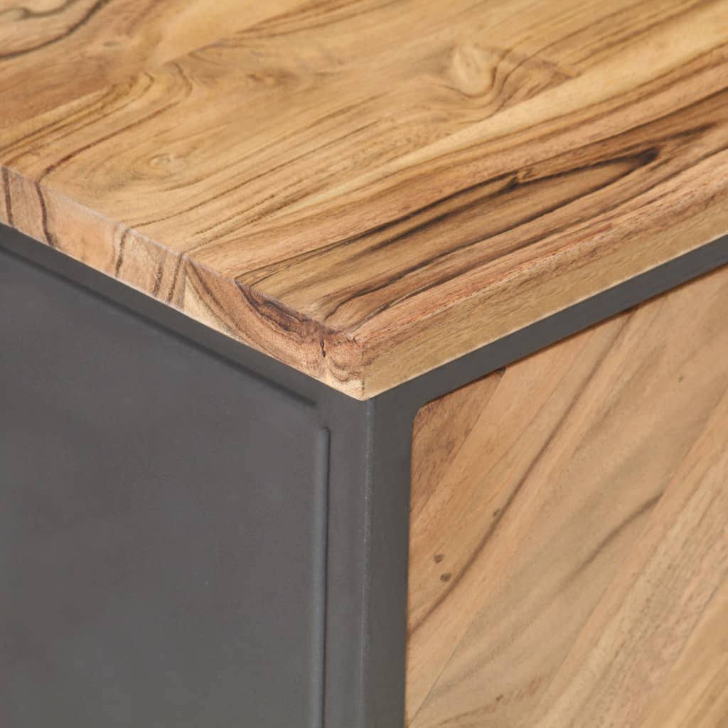 Solid Acacia Wood Bedside Cabinet O748974