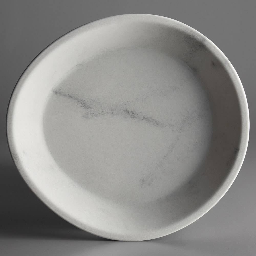 Marble Melamine Coupe Plate 12/Case V23057