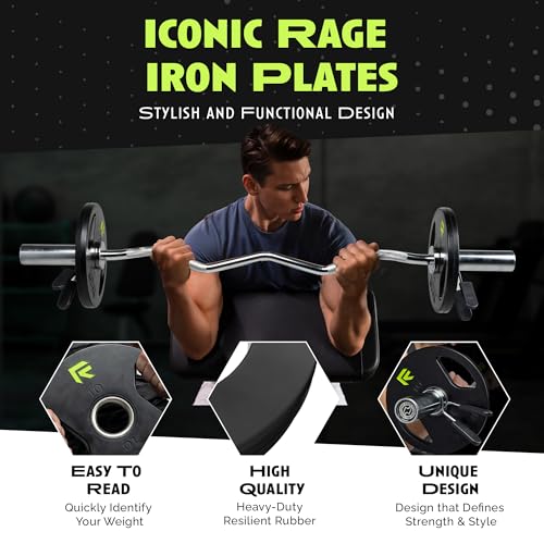 Rubber Coated Cast Iron Weight Plates with 2" Steel Insert P830