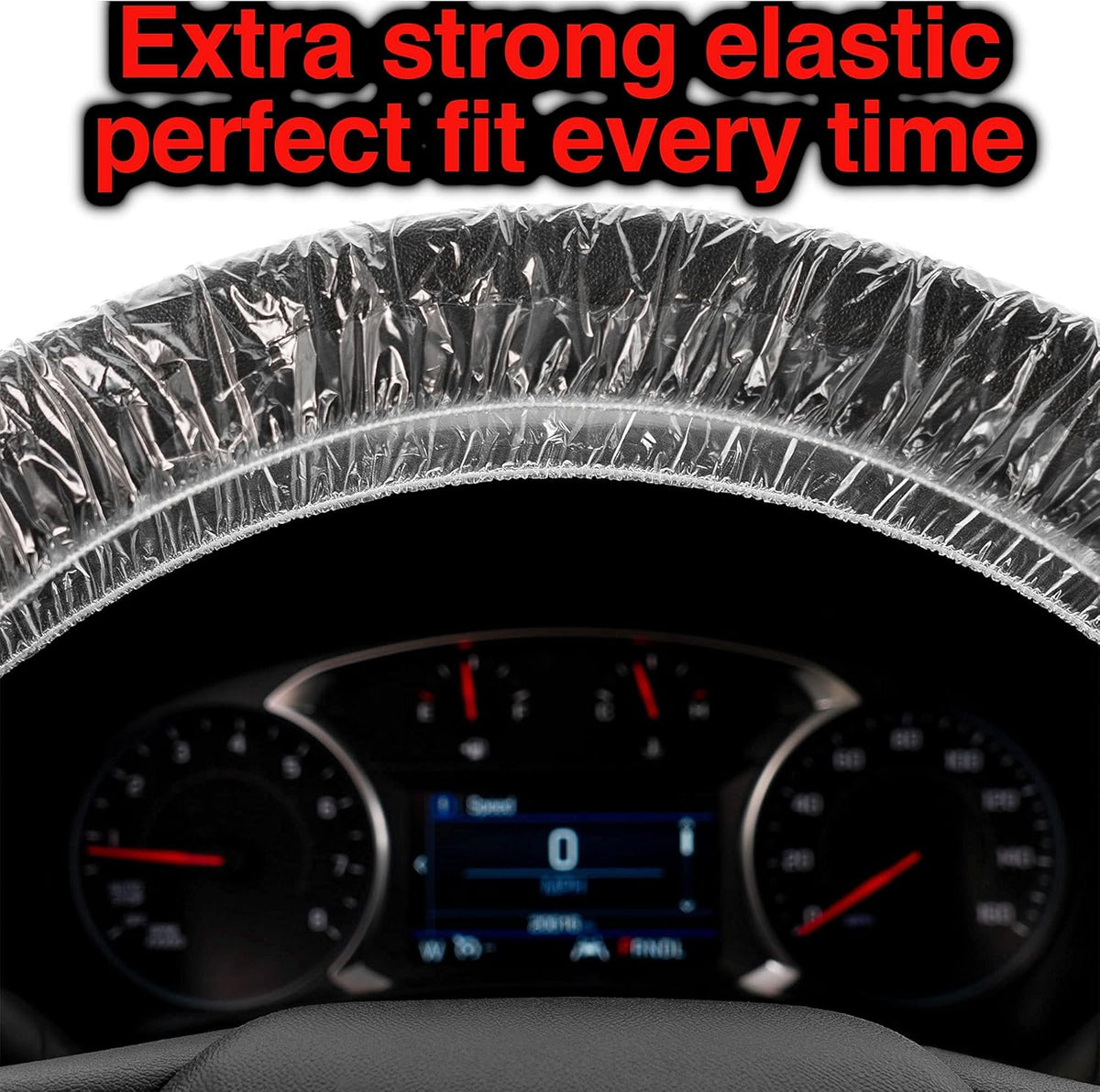 600 PCS Disposable Plastic Steering Wheel Cover Q623906