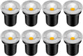 3W 12V-24V IP67 Waterproof LED Well Lights 8 Pack Warm White W17200