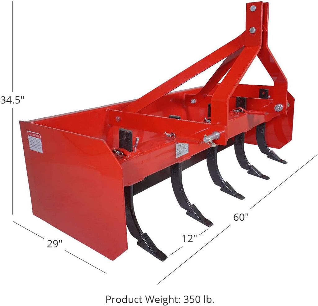 Box Blade Tractor Attachment with Scarifier Shank H912252