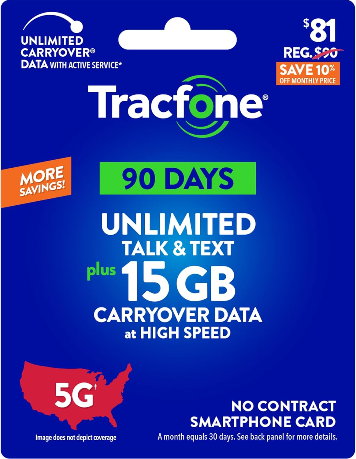 90-Day Prepaid Plan with 15 GB Data S7654