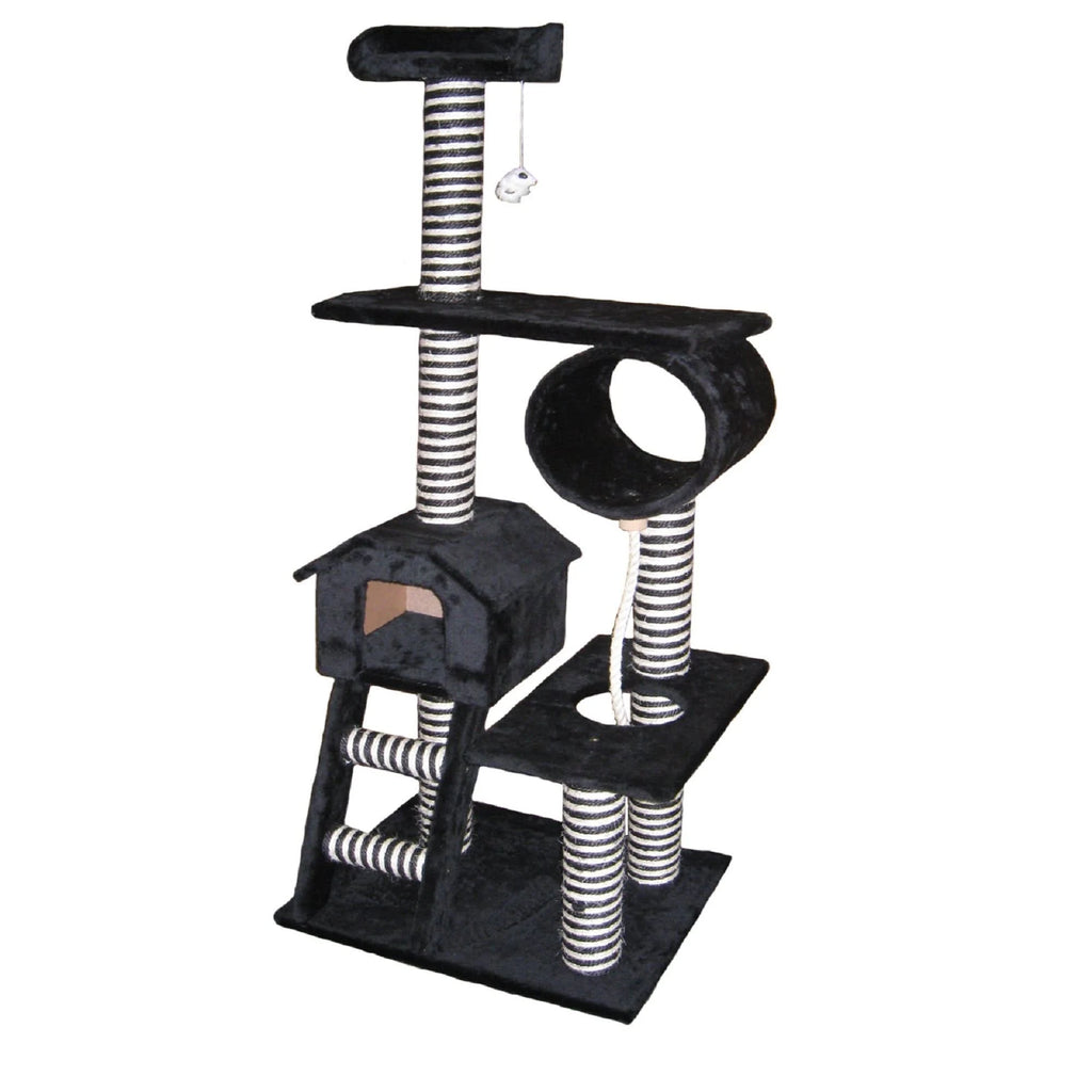Black 60 in. Cat Tree Y59278