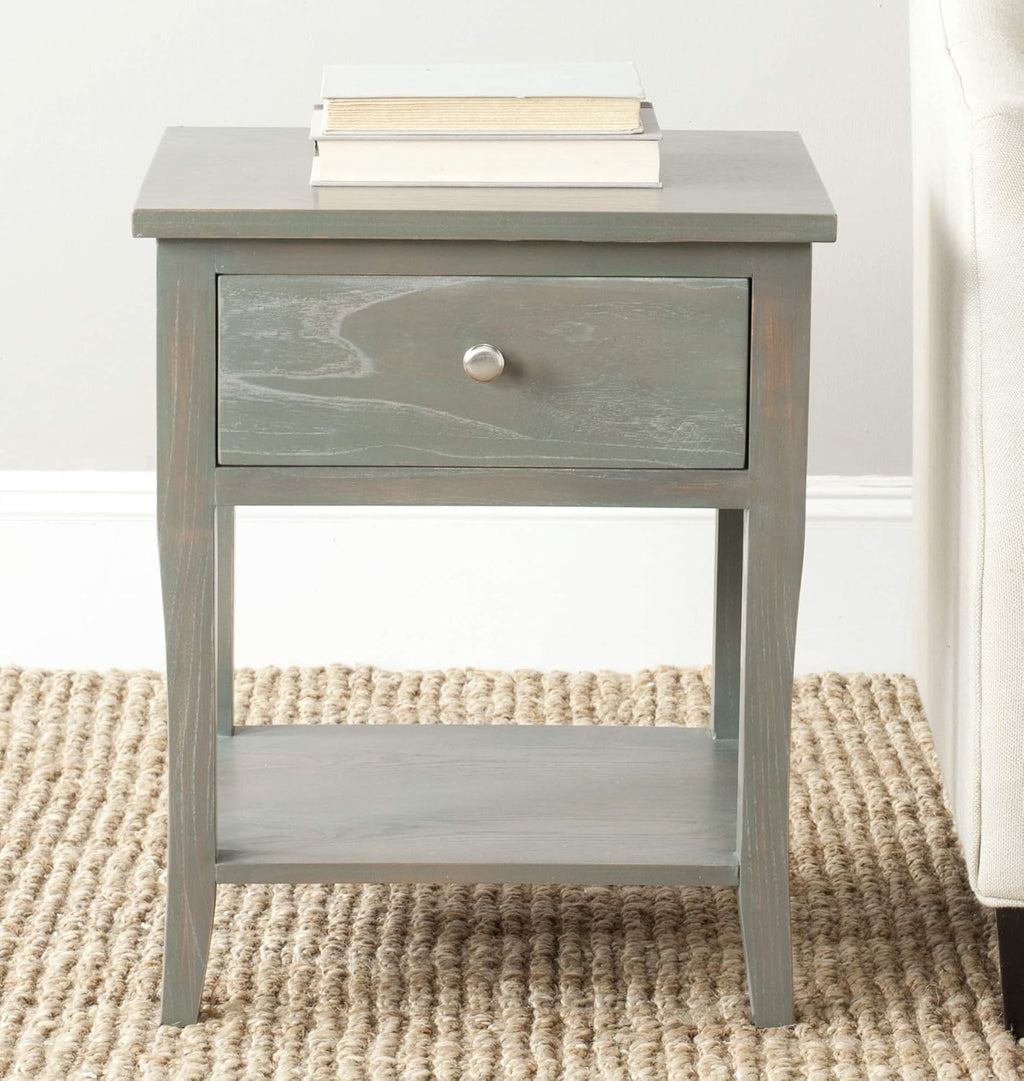 Steel Teal End Table P2496