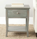 Steel Teal End Table P2496