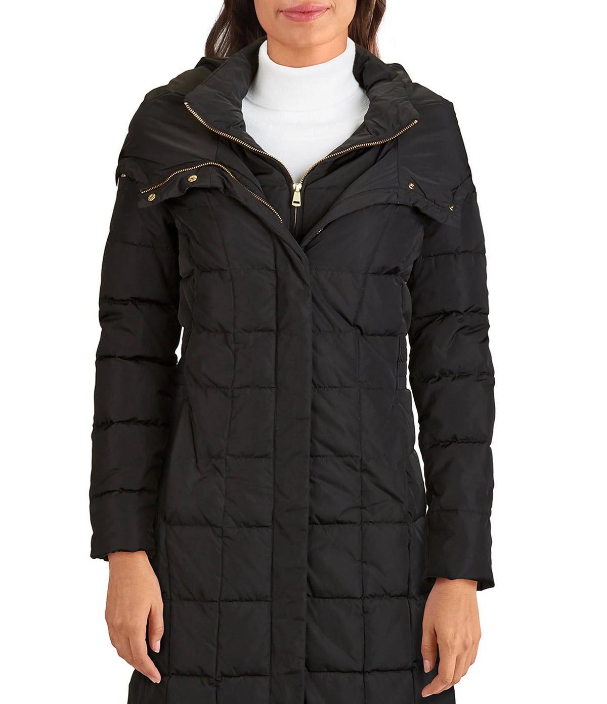 Black Maxi Puffer Coat M384