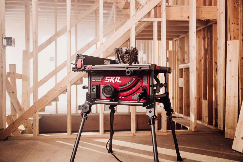 15 Amp 10'' Corded Electric Table Saw with Folding Stand G14850