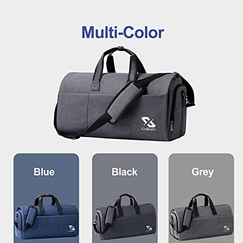 Convertible Garment Bag with Shoe Compartment, Detachable Shoulder Strap U929449