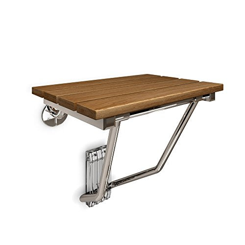 Natural Teak Wood Folding Shower Seat T9573