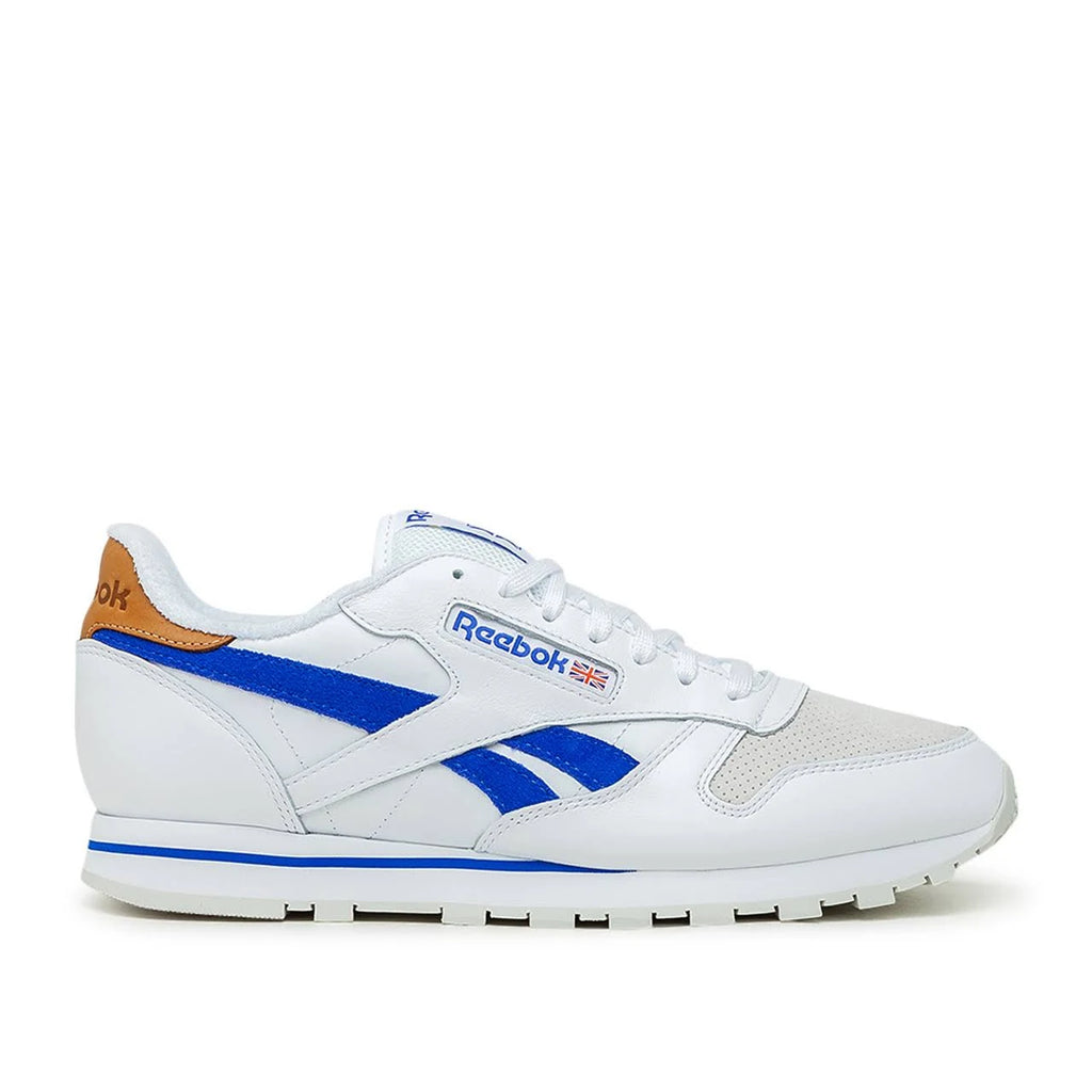 White Blue Leather Shoes U506784