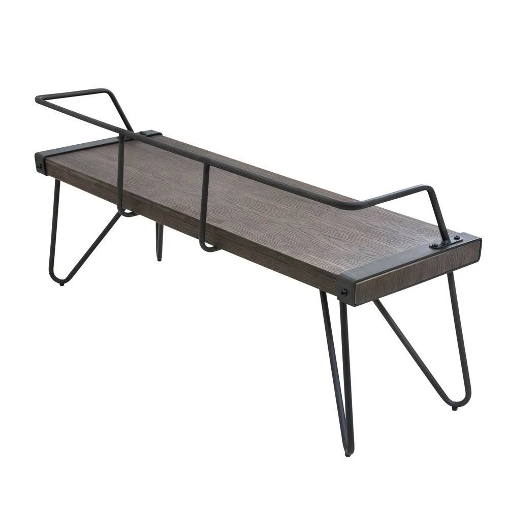 Industrial Dining Entryway Bench I6196
