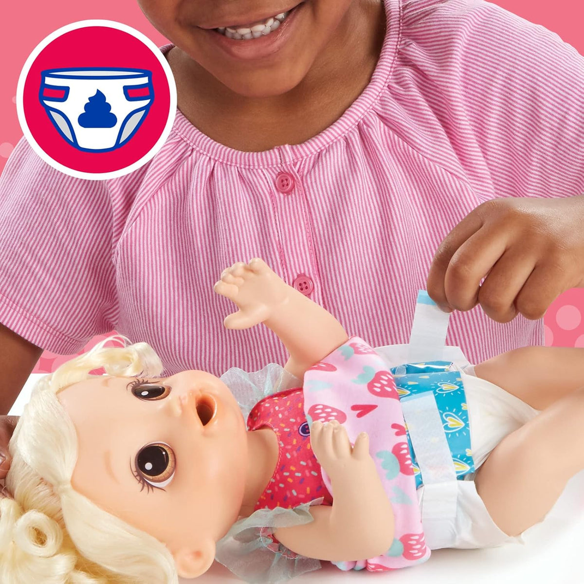 Baby Doll with Toy Blender, Blonde Hair A30689