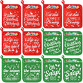 12 Pcs Red Green Pot Holders with Pockets Oven Mitts H776495
