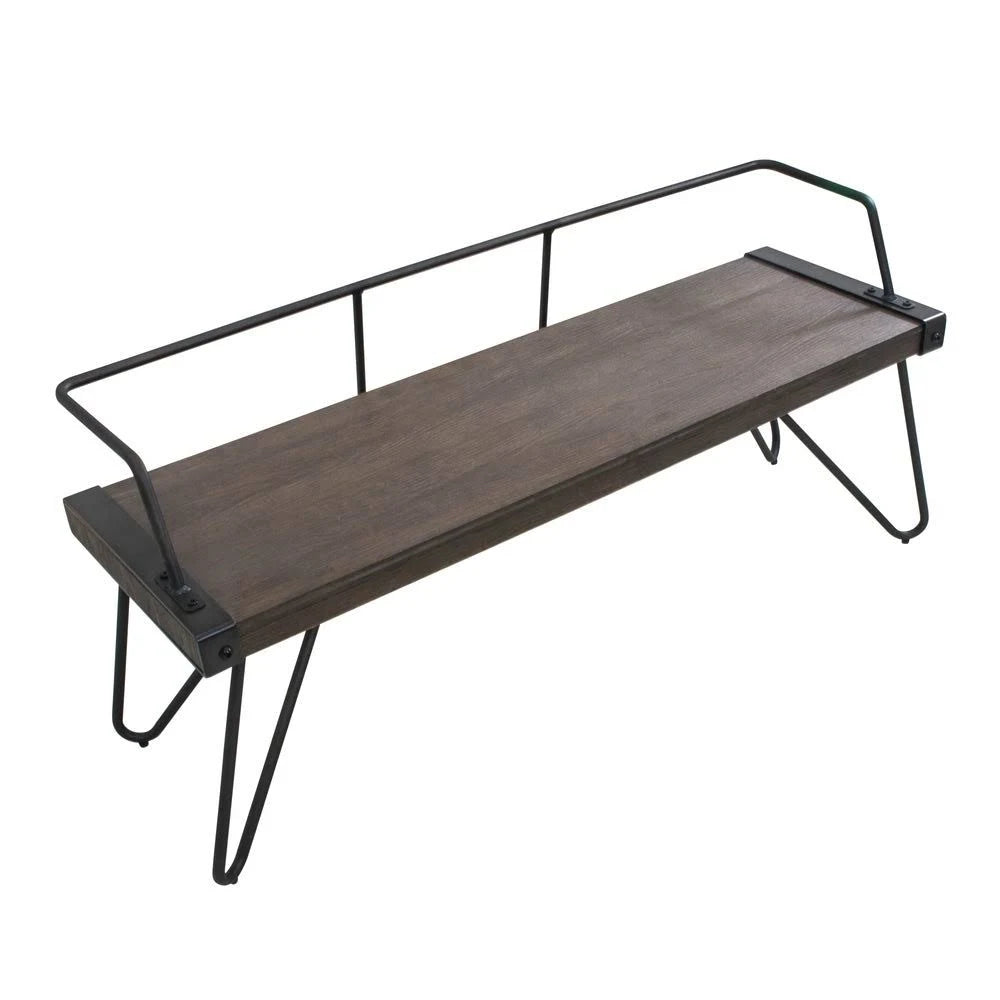 Industrial Dining Entryway Bench I6196