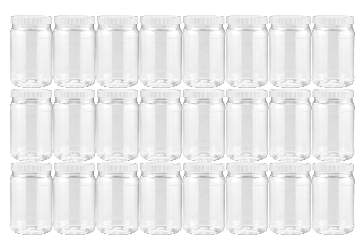 Clear Plastic Mason Jars 18 oz 24 Pack N854736