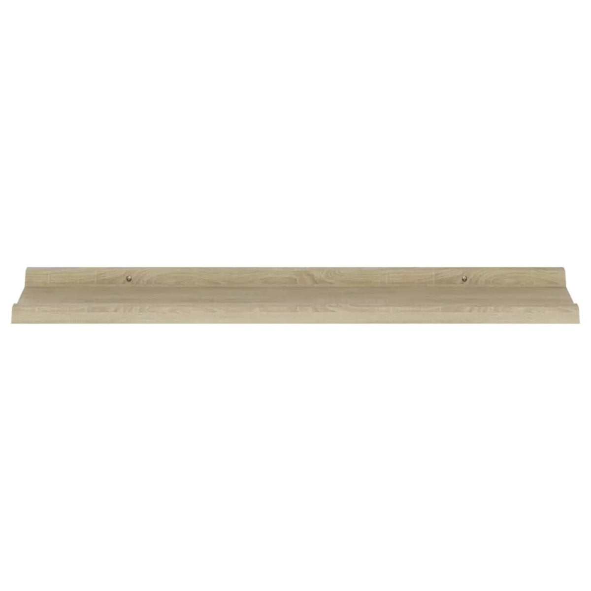 2 Piece MDF Floating Shelves Sonoma Oak 31.5 x 3.5 x 1.2 Inches M261624