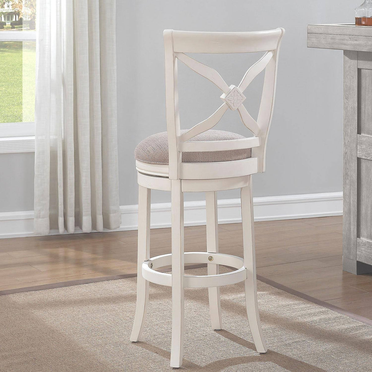 White Swivel Counter Stool Z9786