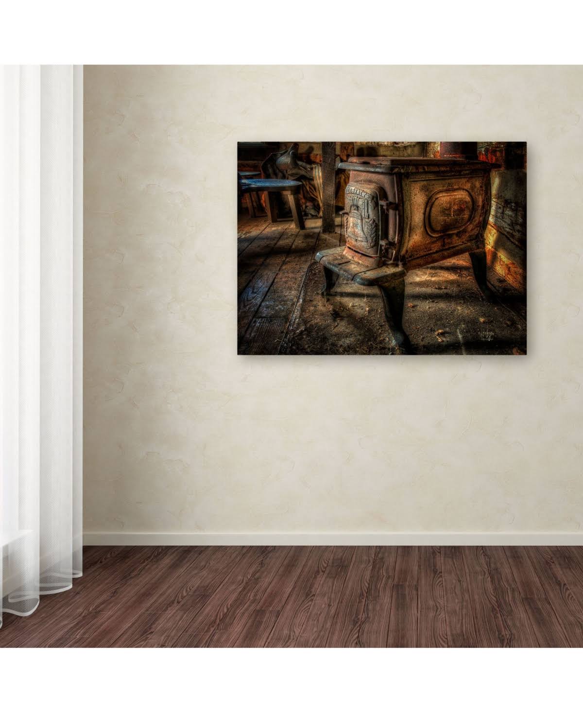 Liberty Wood Stove Canvas Art U62217