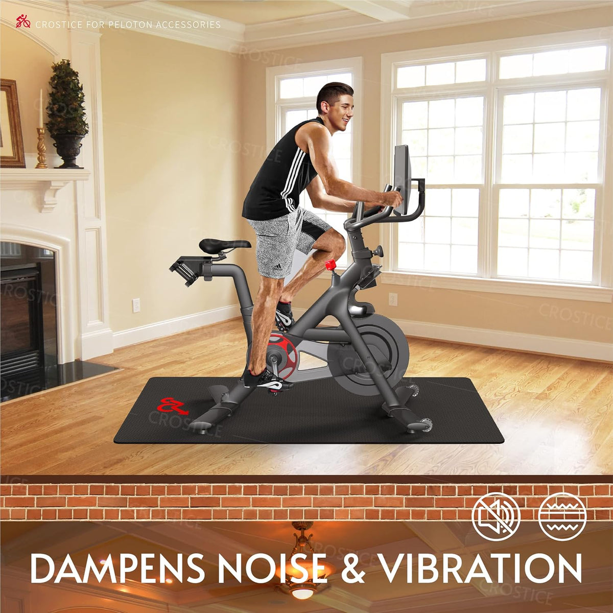 6mm Exercise Mat for Stationary Bike E65629