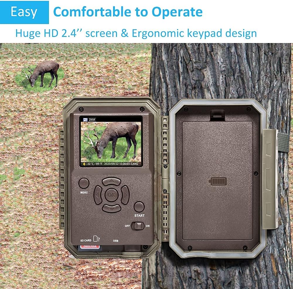 Camo Trail Camera with Night Vision W6625