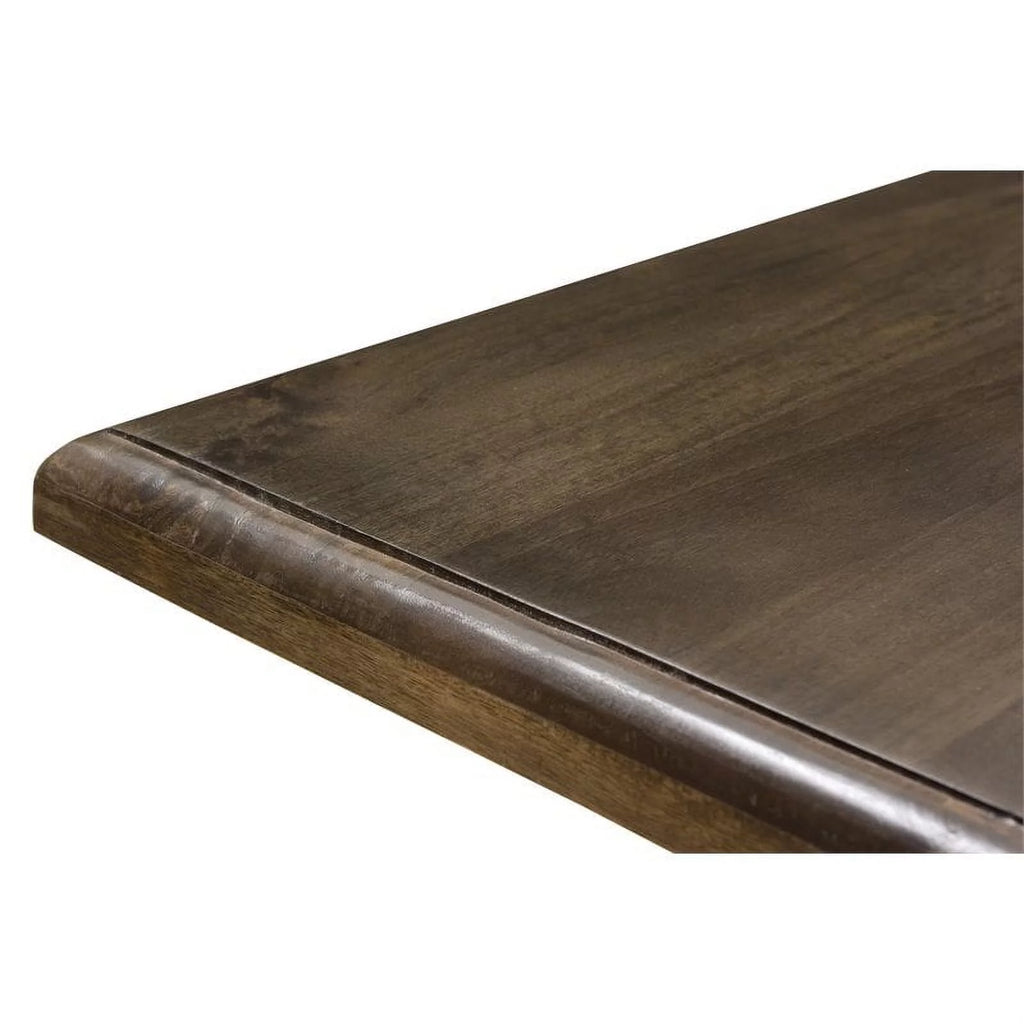Solid Wood Double Pedestal Dining Table in Dark Brown Z5109