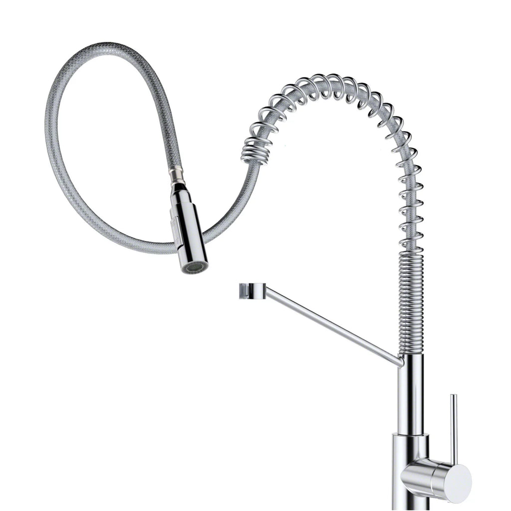Single Handle Pull Down Kitchen Sink Faucet, Chrome F878