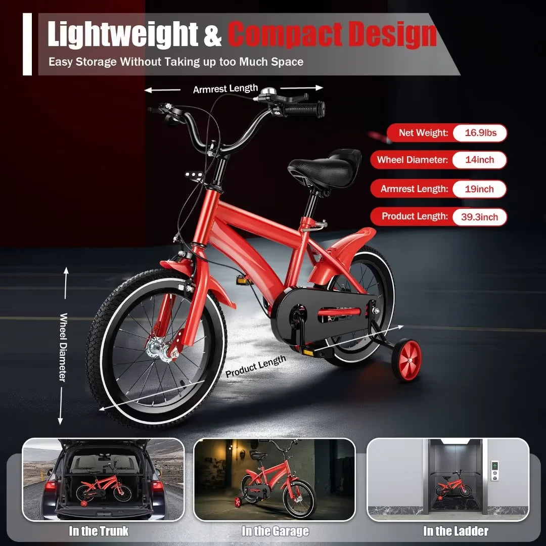 14 inch Kids Bike with Training Wheels Z52481
