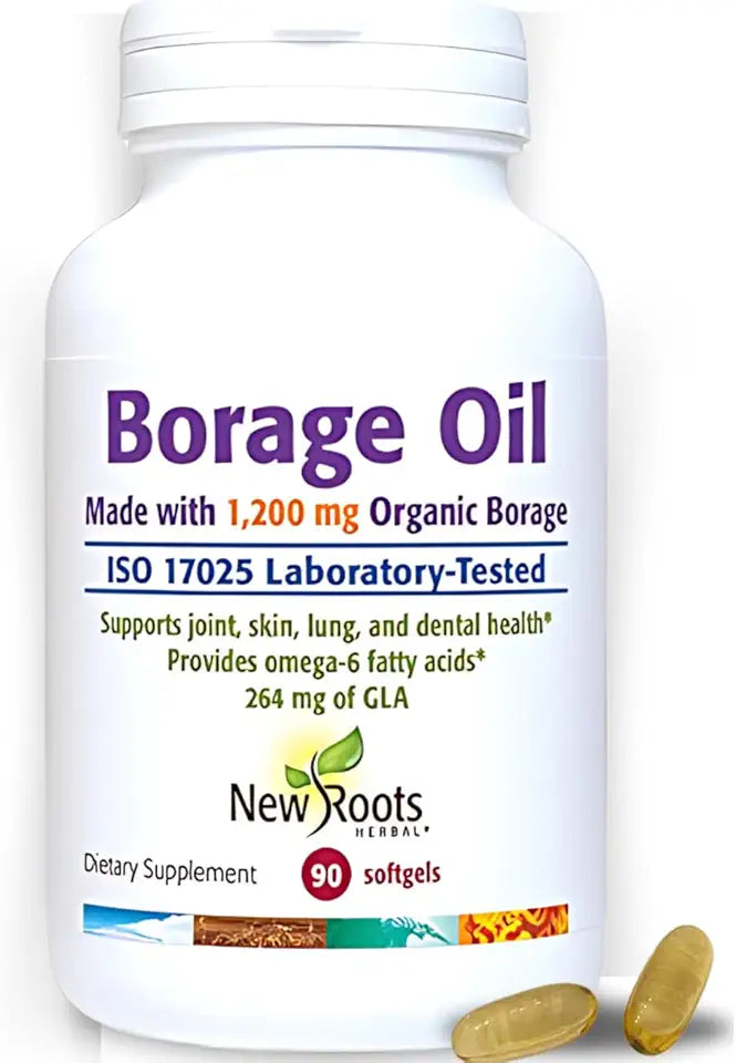 Organic Borage Oil 1200 mg 90 Softgels S686644