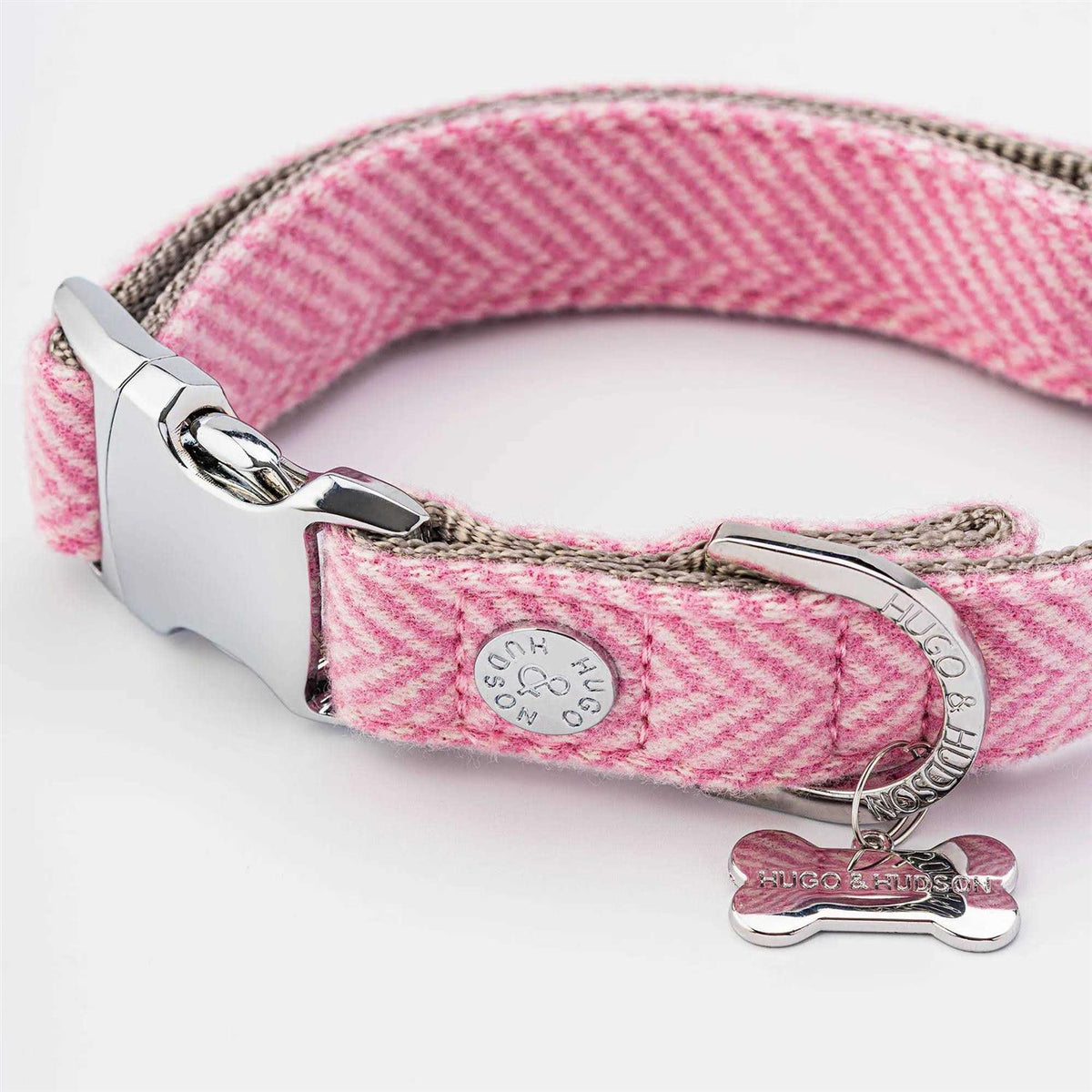 Tweed Dog Collar Quick Release Metal Safety Buckle Z187676