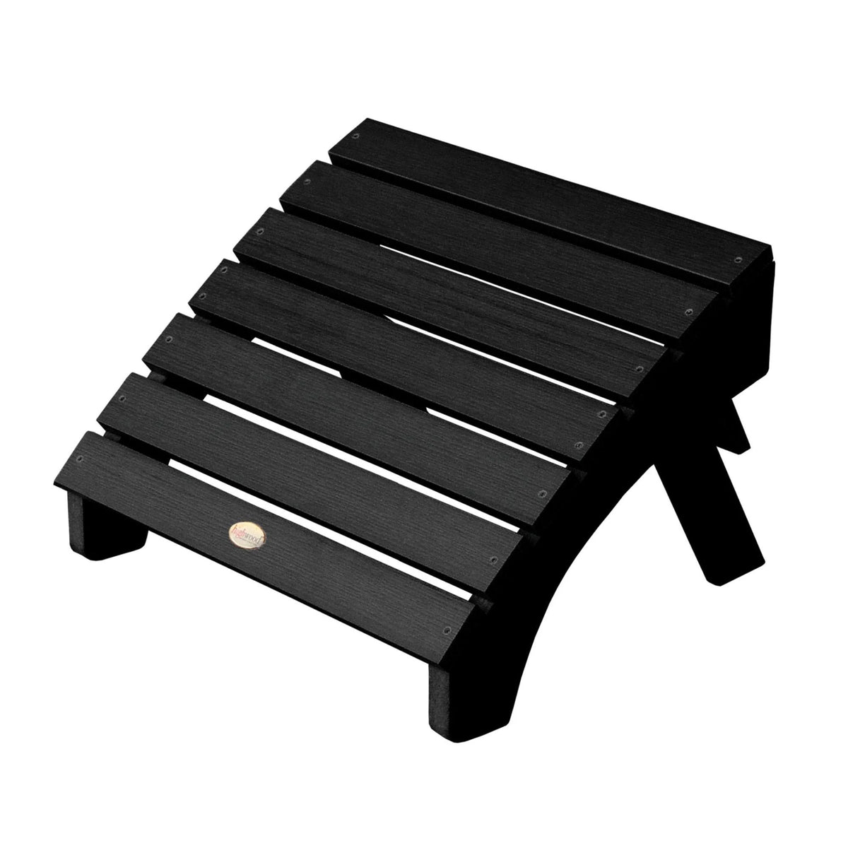 Folding Adirondack Ottoman Black H556