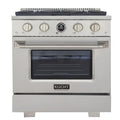 30 4.2 cu. ft. 4 Burner Propane Gas Dual Fuel Range Stainless Steel Z219932