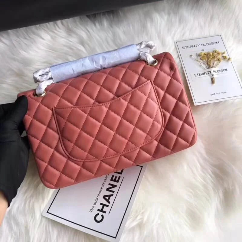 Lambskin Leather Flap Bag E569