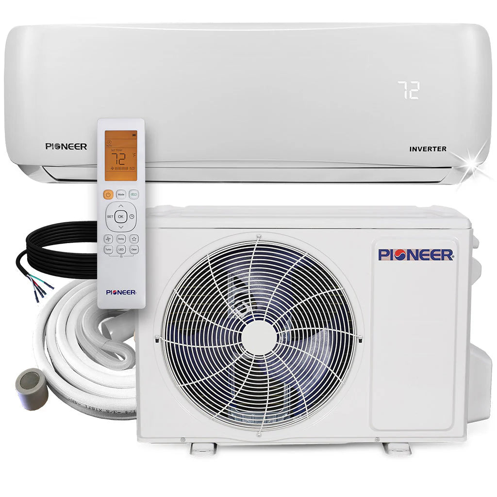 12,000 BTU 22 SEER 230V Ductless Mini-Split Inverter Air Conditioner Heat Pump System Q8737