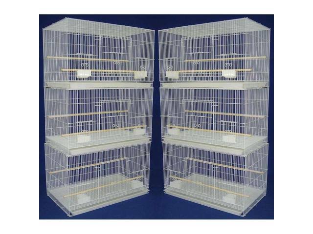 Lot of 6 Small Breeding Cages White R39135