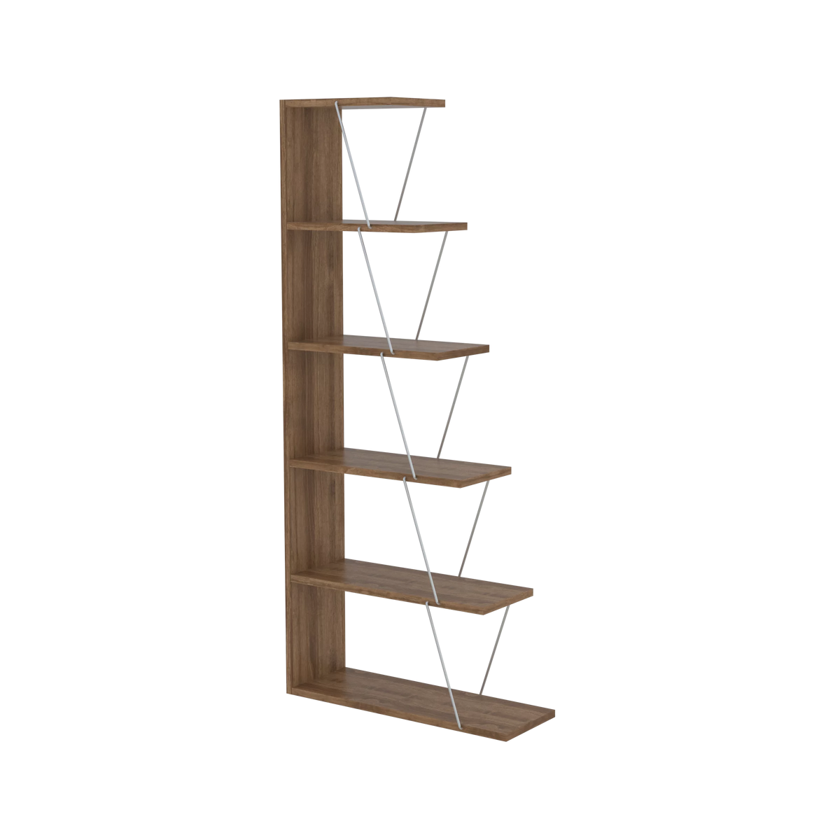 5 Tier Narrow Bookshelf L507