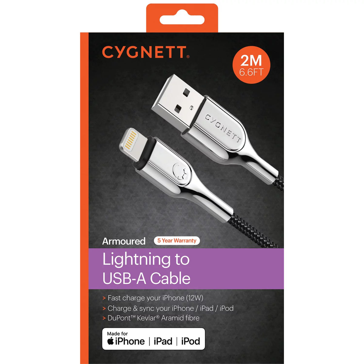 Armored Lightning to USB Charge and Sync Cable (9 Feet) G9286