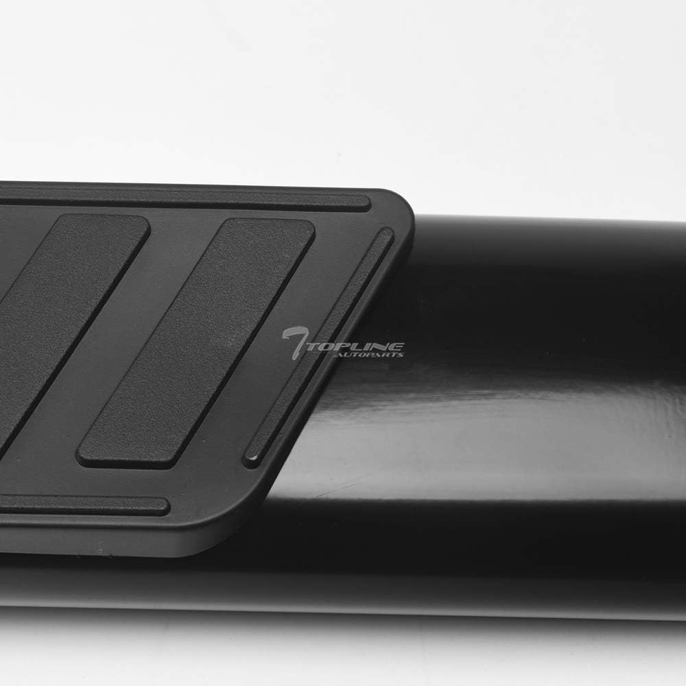 Oval Bent End Black Side Step Nerf Bars Running Boards A962580