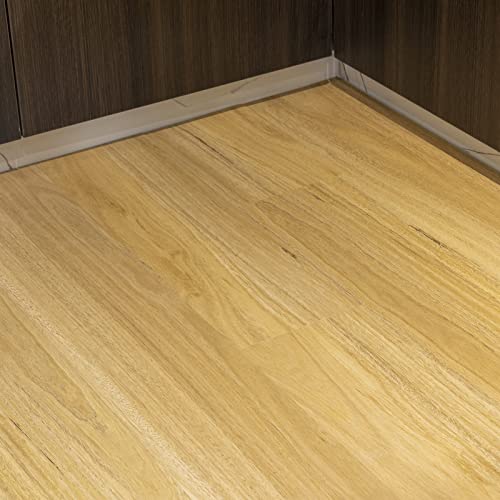 Gray Wood Grain Peel and Stick Vinyl Floor Tile, 36 Planks 54 Sq.Ft 2mm Thick R842