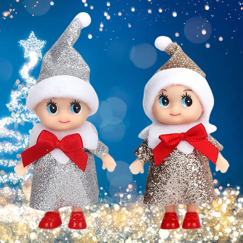 Christmas Tiny Elf Doll 4 Pcs Baby Elf Doll Toys C759