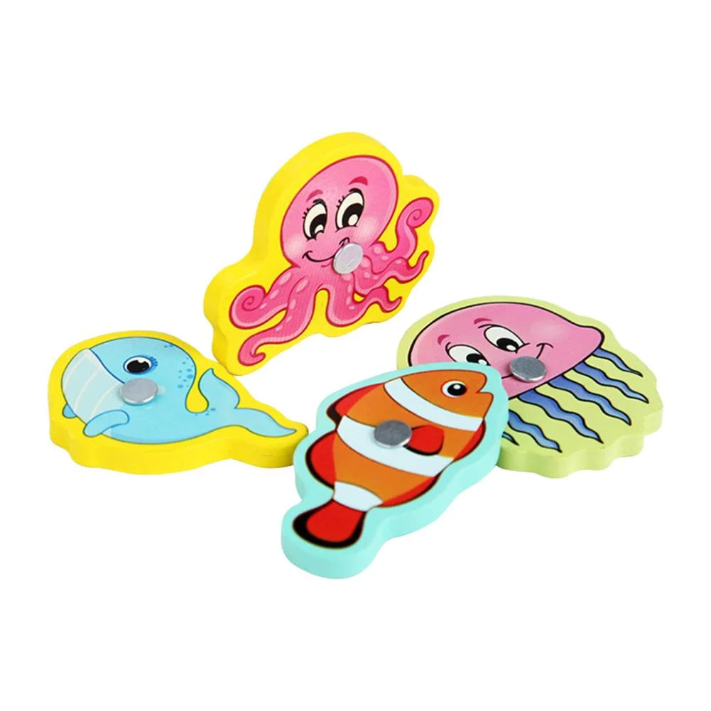 Wooden Magnetic Fish Puzzle Game O480786